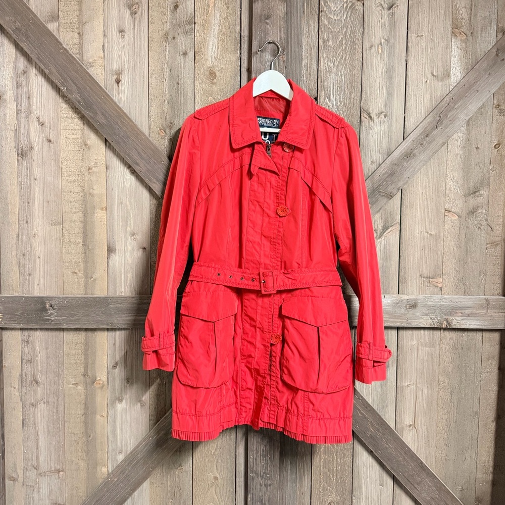Betty Barclay Red Trench Coat